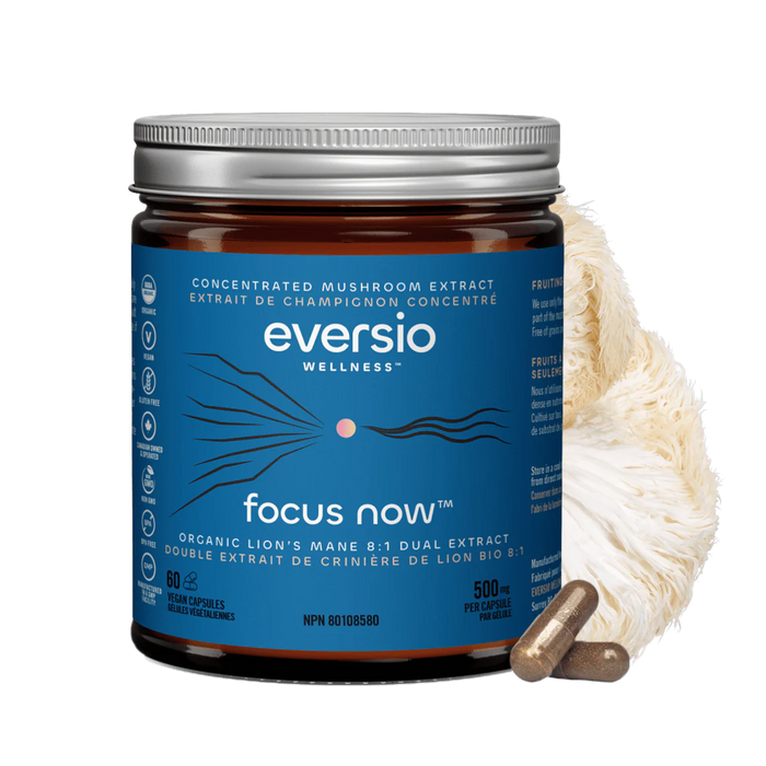 FOCUS Now - Organic Lion's Mane 8:1 Dual Extract Capsules