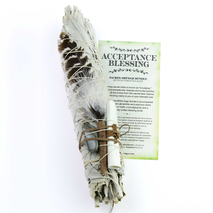 Acceptance Blessings Sacred Smudge Bundle (Labradorite)