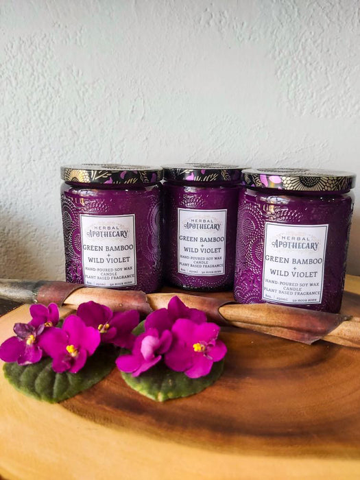 Green Bamboo & Wild Violet