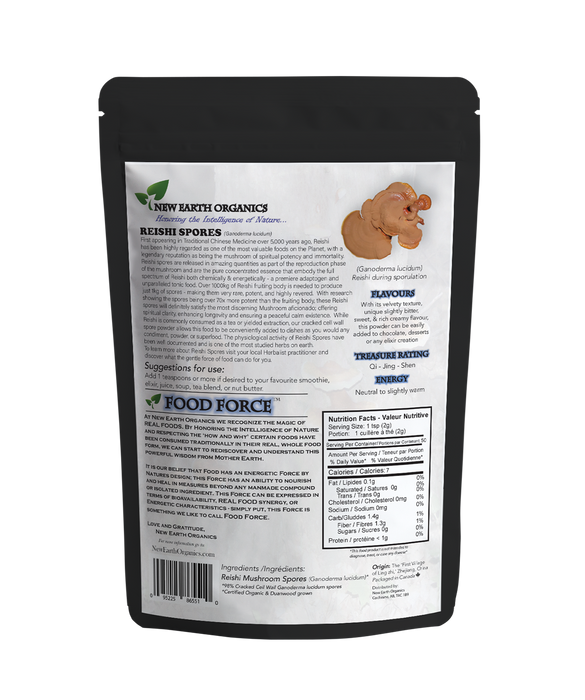 New Earth Organics - Reishi Mushroom Spores (100g)